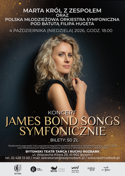 Event poster:   Marta Król z Zespołem oraz Polską Młodzieżową Orkiestrą Symfoniczną 