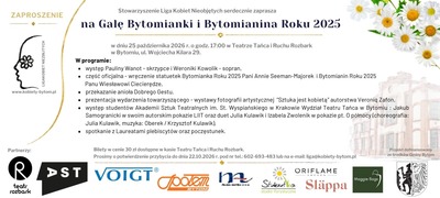Plakat wydarzenia:  Gala Bytomianki i Bytomianina Roku 2025 
